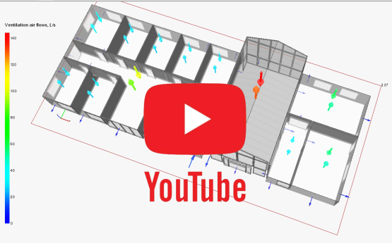 Link to video of IDA ICE infiltration modelling.